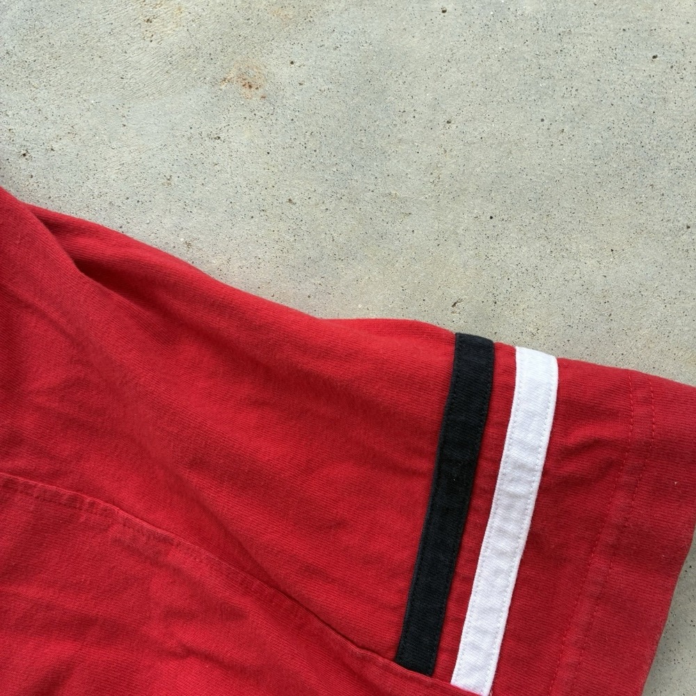 Vintage Y2K Ecko Unltd T-Shirt Men XL Ringer Embroidered Logo Red Knit Skater - Picture 5 of 6